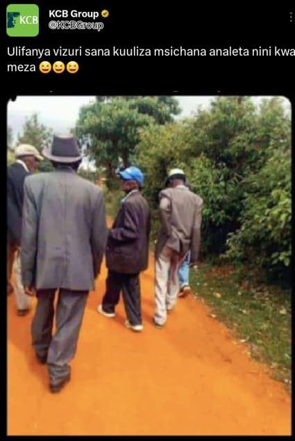 Kcb group kcbi kcbgoup ulifanya vizuri sana kuuliza msichana analeta nini kwa me