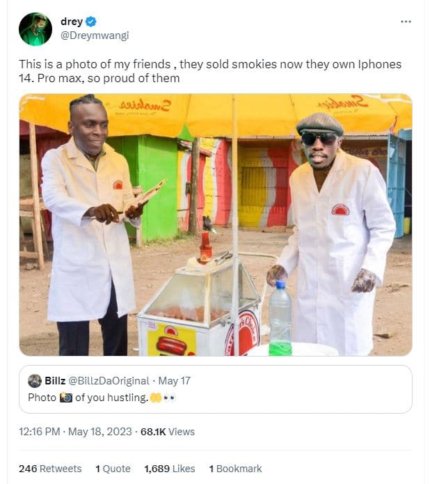 Drey dreymwangi this is a photo of my friends , they sold smokies now they own i