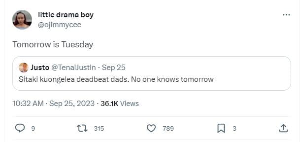 Little drama boy ojimmycee tomorrow is tuesday justo tenaijustin sep 25 sitaki k