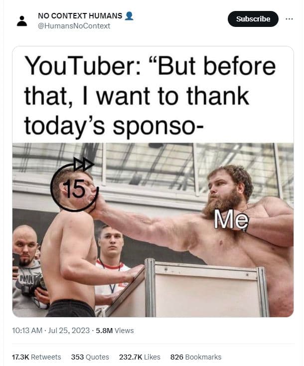 No context humans humansnocontext subscribe youtuber but before that, 1 want to