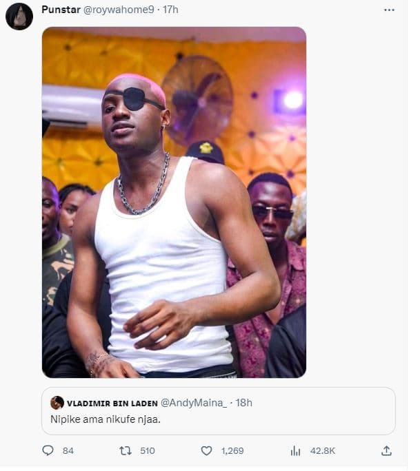 Punstar roywahomeg 17h vladimir bin laden andymaina 18h nipike ama nikufe njaa 5