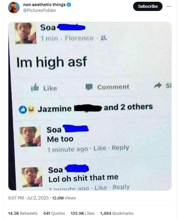 Non aesthetic things picturesfoider subscribe soa 1in foreneo a im high asf like