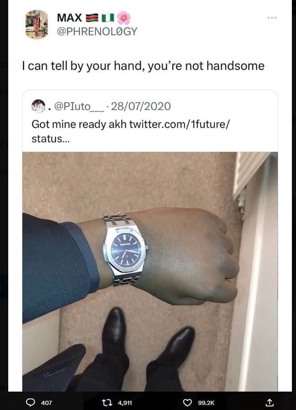 Max phrenology can tell by your hand, you' 're not handsome piuto 2807 got mine