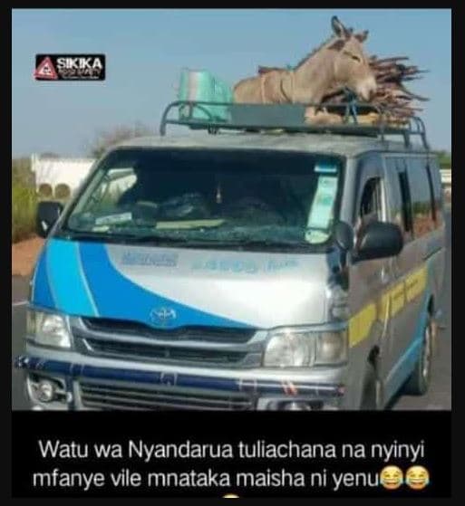 Watu wa nyandarua tuliachana na nyinyi mfanye vile mnataka maisha ni yenut