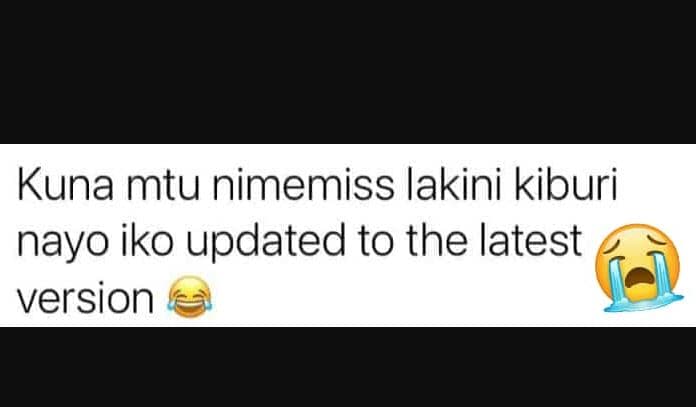 Kuna mtu nimemiss lakini kiburi nayo iko updated to the latest version