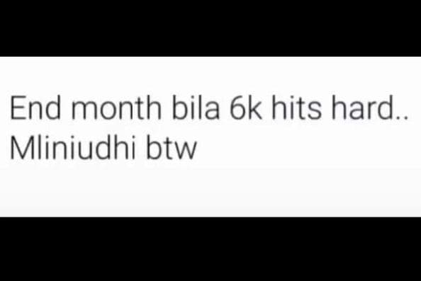 End month bila 6k hits hard. mliniudhi btw