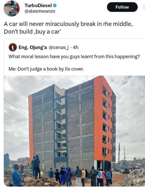 Turbodiesel alexmwanzo follow a car will never miraculously break in rhe middle