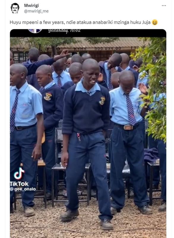 Mwirigi mwirigi_me huyu mpeeni a few years, ndie atakua anabariki mzinga huku ju