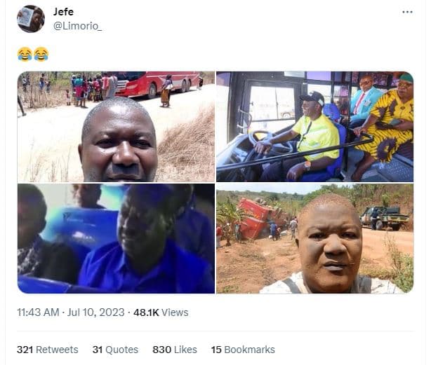 Jefe limorio_ 2 11.43 am jul 10, 48.ik views 321 retweets 31 quotes 830 likes 15