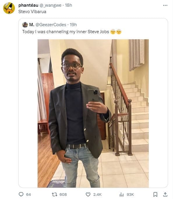 Phantéau _wangwe 18h stevo vibarua geezercodes 19h today was channeling my inner