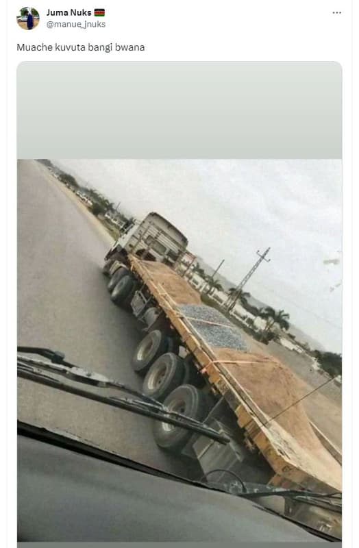 Juma nuks manue_jnuks muache kuvuta bangi bwana