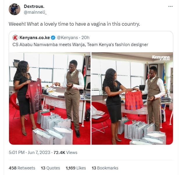 Dextrous mainneli_ weeeh! what a lovely time to have a vagina in this country. k