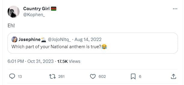 Country girl kophen _ eh! josephine jojonitq_ aug 14, which part of your nationa