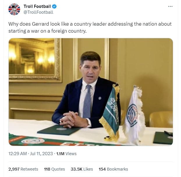 Troll football trollfootball why does gerrard look like country leader addressin