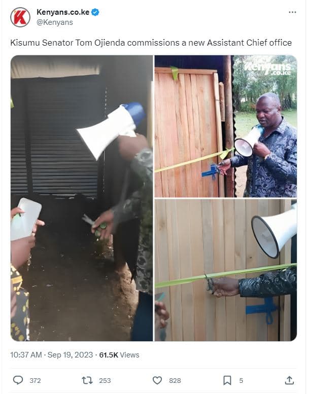 Kenyans .co.ke kenyans kisumu senator tom ojienda commissions a new assistant ch