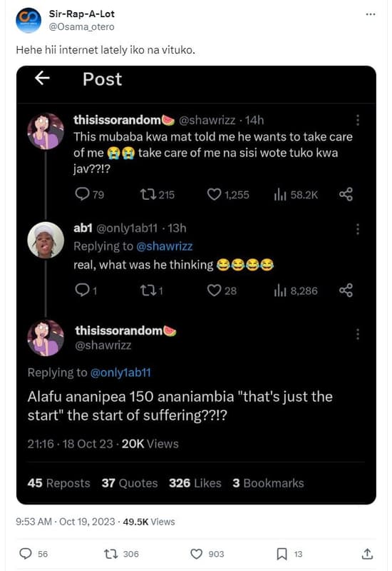 Sirrapalot osama_otero hehe hii internet lately iko na vituko. post thisissorand