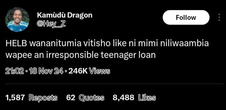 Kamudu dragon hey z follow helb wananitumia vitisho like ni mimi niliwaambia wap