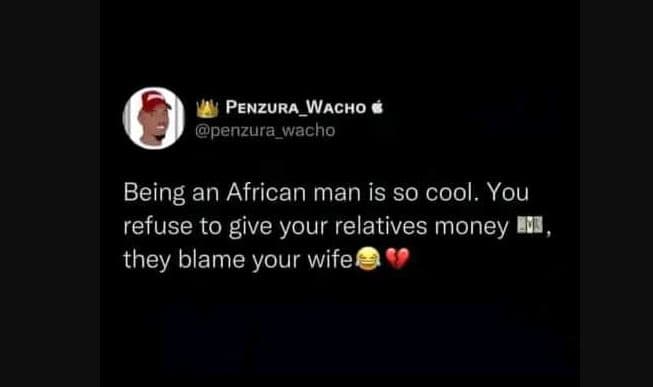 Penzura_wacho penzura_wacho being an african man is so cool. you refuse to give