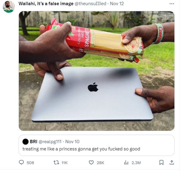 Wallahi, its a false image theunsuilied nov 12 f9 bri realpgl11 nov 10 treating