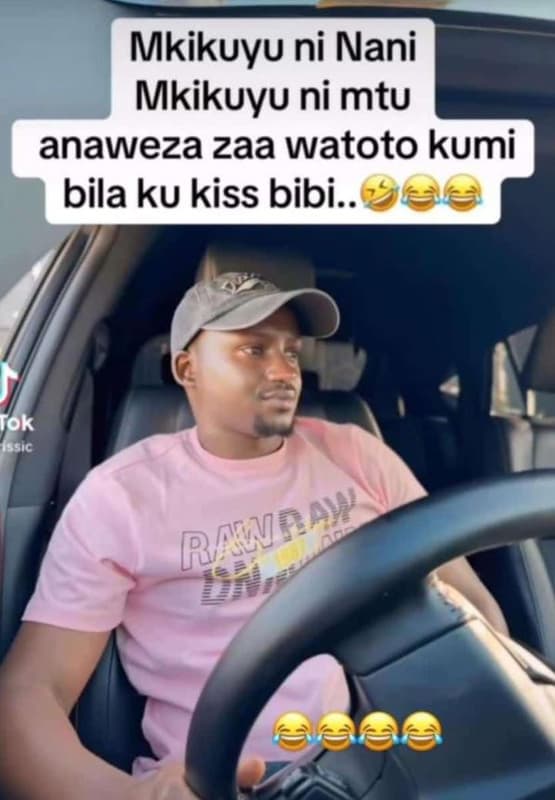 Mkikuyu ni nani mkikuyu ni mtu anaweza zaa watoto kumi bila ku kiss bibi._ tok s