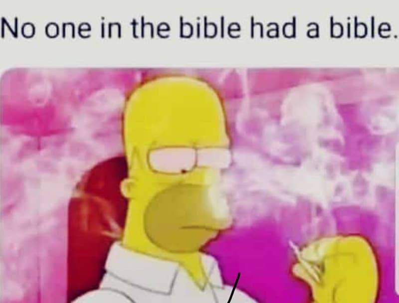 No one in the bible had a bible