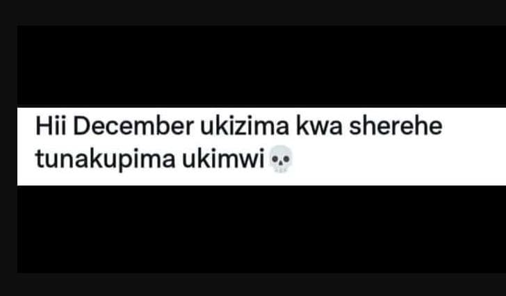 Hii december ukizima kwa sherehe tunakupima ukimwi