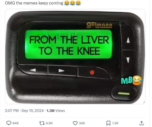 Omg the memes keep coming à6 clmonn from the liver to the knee mb 2.07 pm sep 19