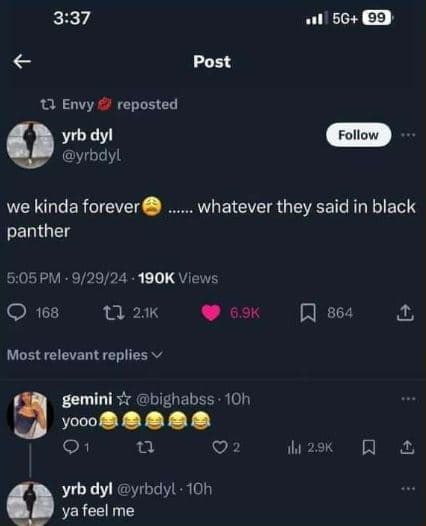 337 5g 9 post tl envy reposted yrb dyl yrbdyl follow we kinda forever panther wh