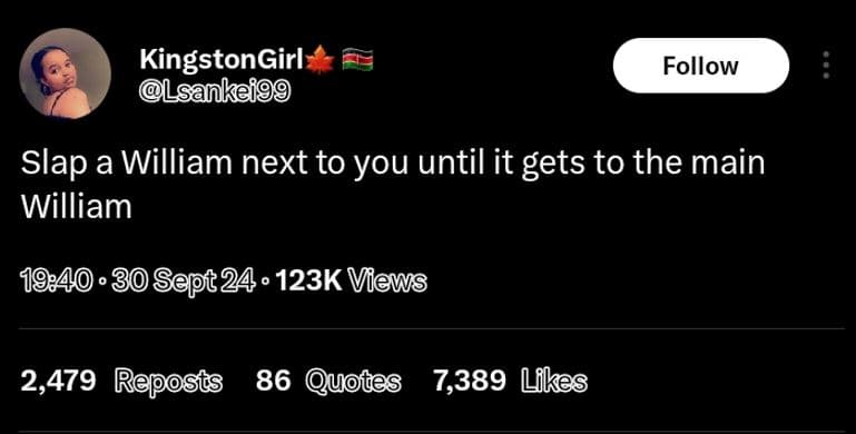 Kingstongirl lsankeigg follow slap a william next to you until it gets to the ma