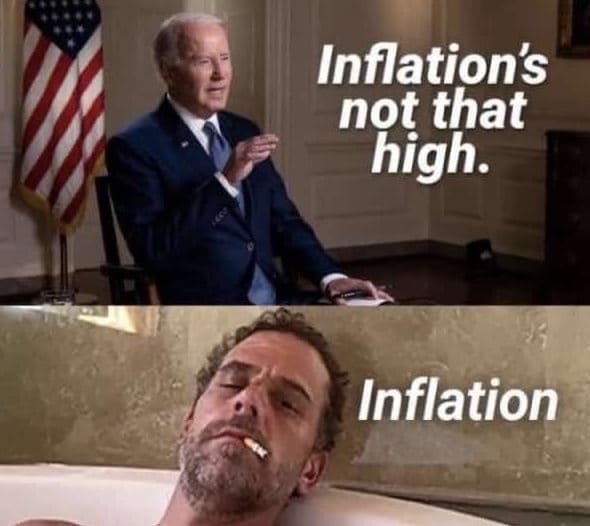 Inflations not that high. inflation