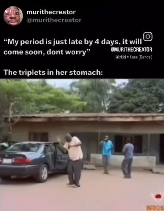 Murithecreator murithecreator my 'periodis just late by 4 days, it will come soo