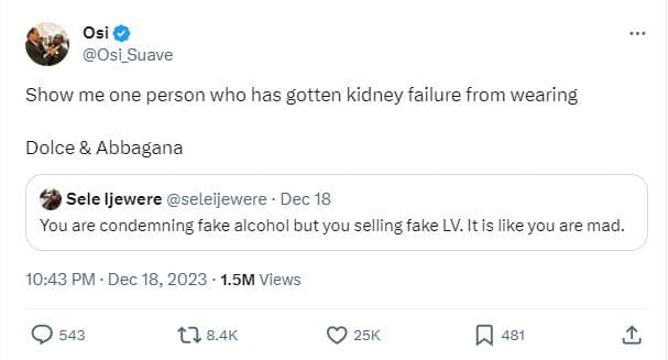 Osi osi_suave show me one person who has gotten kidney failure from wearing dolc