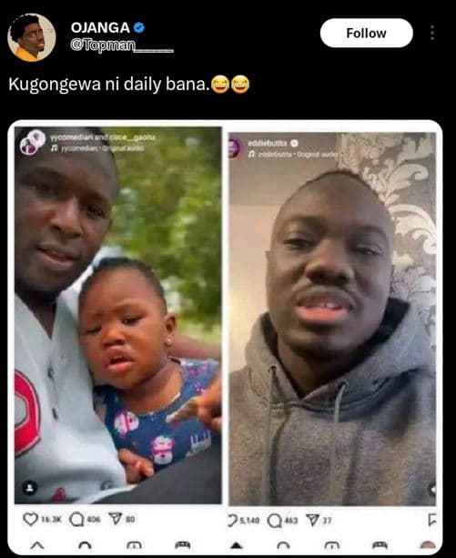 Ojanga opman follow kugongewa ni daily bana 0 7 . 25u0 qw 7n