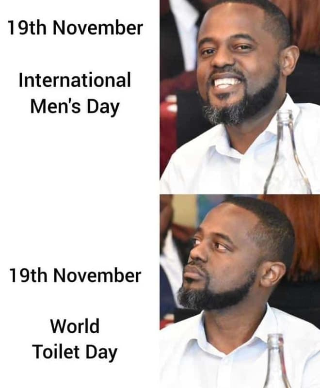 19th november international men's day 19th november world toilet day