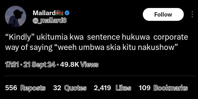 Mallard mallard8 follow kindly ukitumia kwa sentence hukuwa corporate way of say