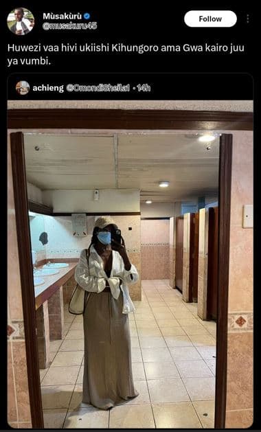 Musakuru guusalanuas follow huwezi vaa hivi ukiishi kihungoro ama gwa kairo juu