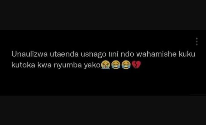 Unaulizwa utaenda ushago iıni ndo wahamishe kuku kutoka kwa nyumba yako