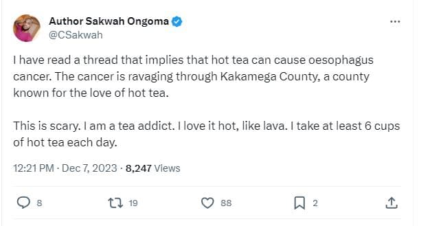Author sakwah ongoma csakwah have read a thread that implies that hot tea can ca
