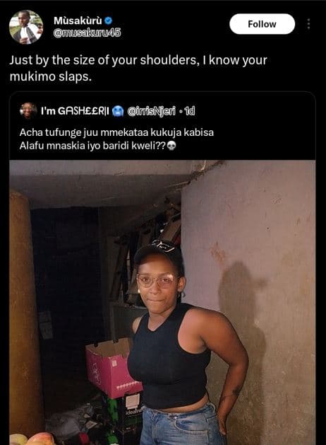 Musakuru musakuru45 follow just by the size of your shoulders, i know your mukim