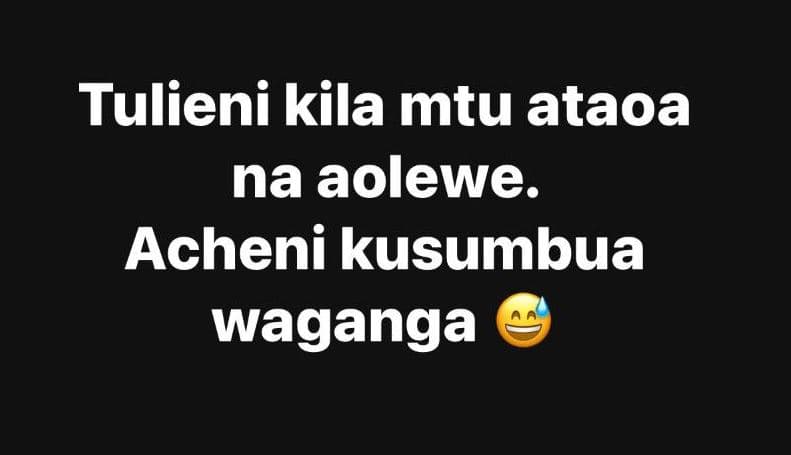 Tulieni kila mtu ataoa na aolewe. acheni kusumbua waganga
