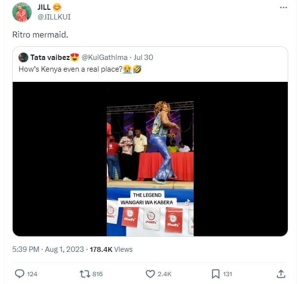 Jill jillkui ritro mermaid. tata vaibez kuigathima jul 30 how's kenya even a rea