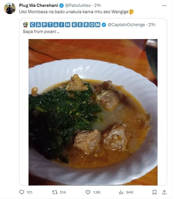 Plug wa cherehani patojuktex 21h uko mombasa na bado unakula kama mtu ako wangig