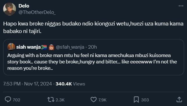 Delo theotherdelo _ hapo kwa broke niggas budako ndio kiongozi wetu,huezi uza ku