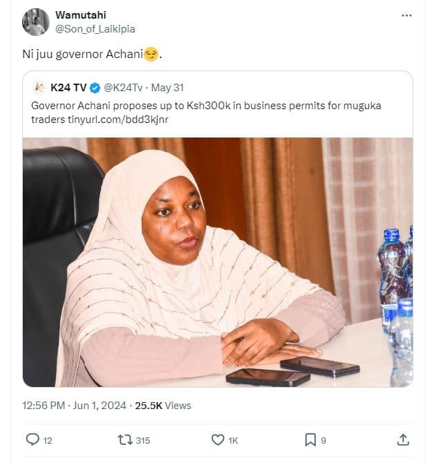 Wamutahi son_of_laikipia ni juu governor achani k24 tv k24tv . may 31 governor a