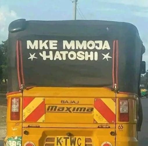 Mke mmoja yhatoshi bajaj xw 65 ktwc