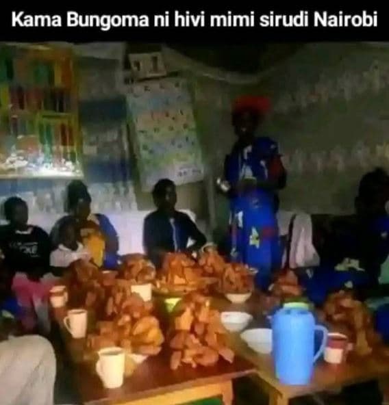Kama bungoma ni hivi mimi sirudi nairobi