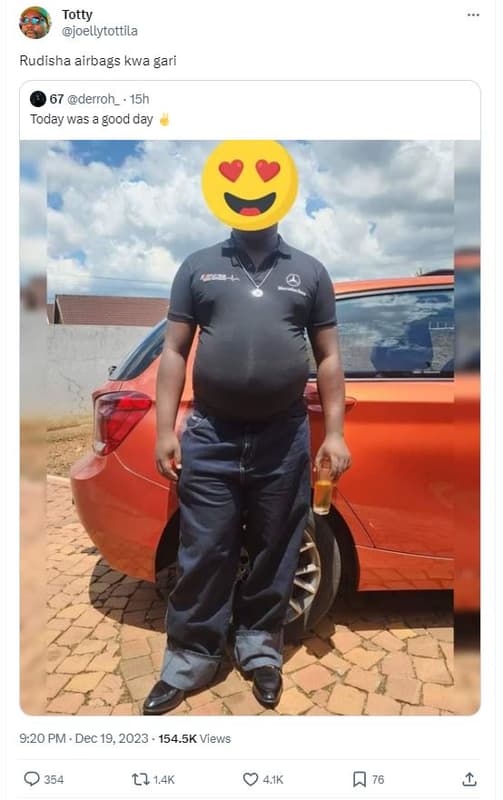 Totty joellytottila rudisha airbags kwa gari 67 derroh 15h today was good gay 9.