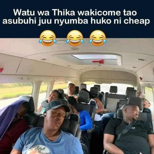 Watu wa thika wakicome tao asubuhi juu nyumba huko ni cheap