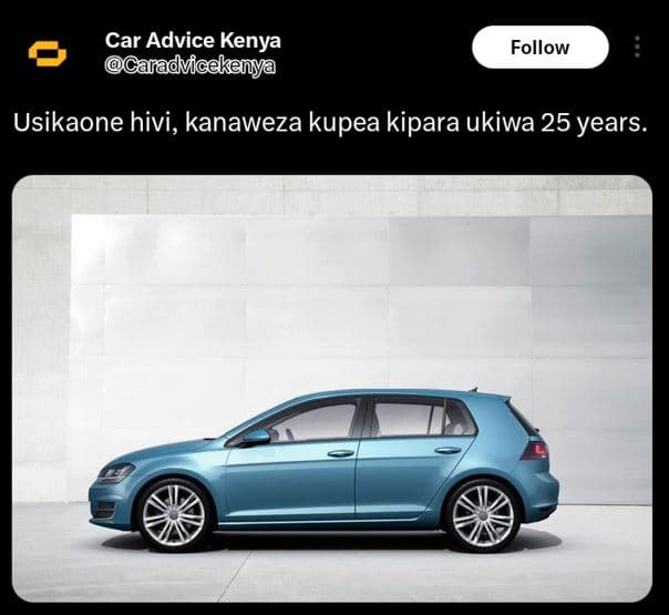 Car advice kenya caradvicekenya follow usikaone hivi, kanaweza kupea kipara ukiw