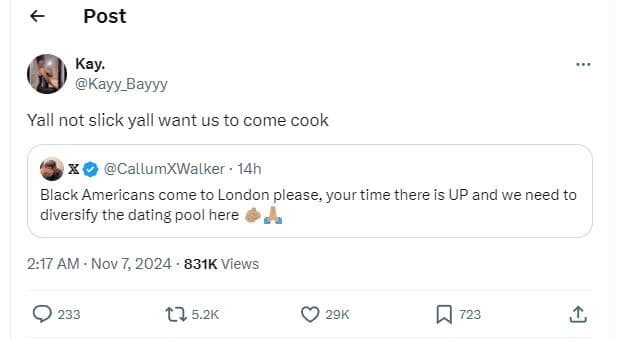 Post kay kayy_bayyy yall not slick yall want us to come cook callumxwalker 14h b